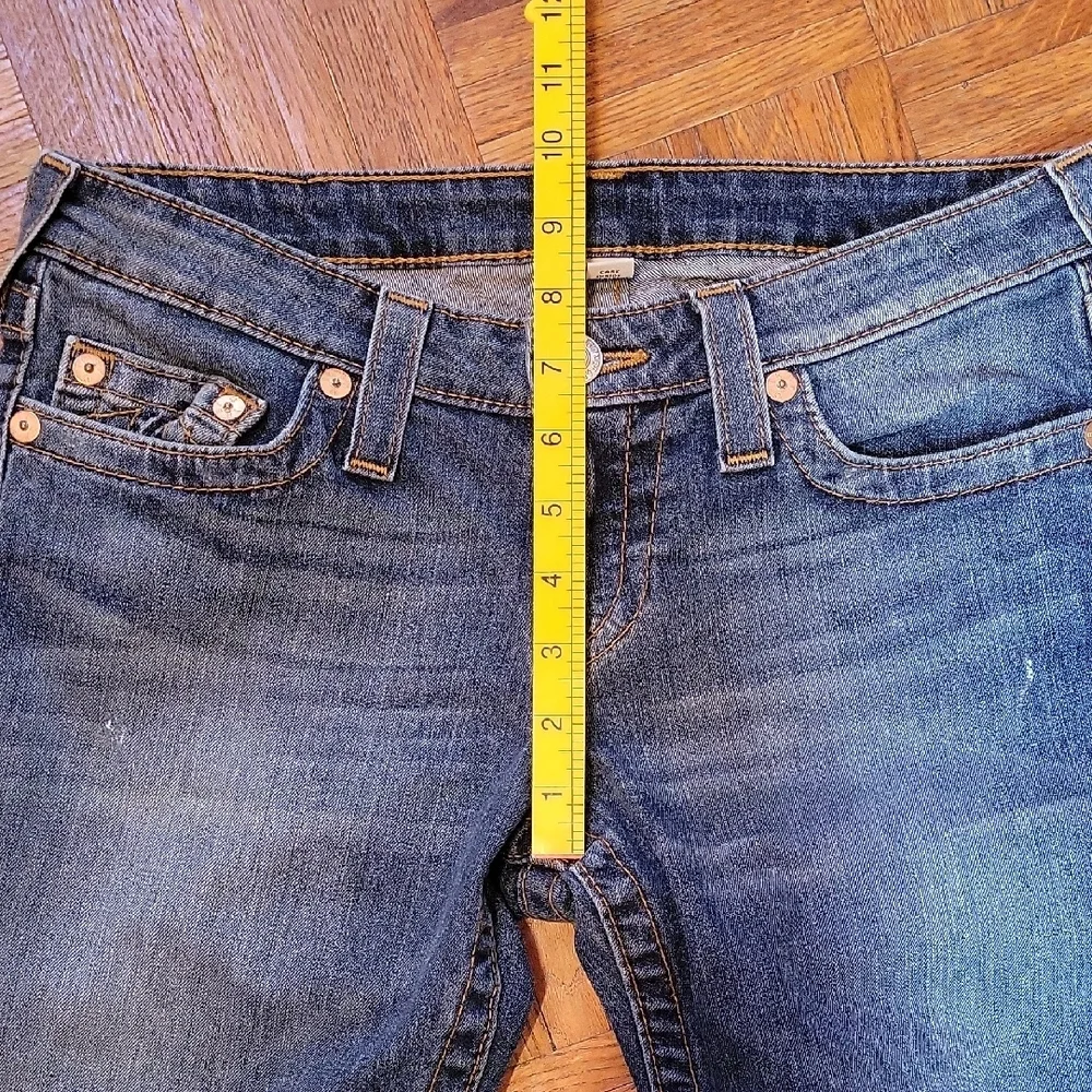 True Religion Women's Skinny Jeans in Dark Blue Wash Denim Jeans Size 30